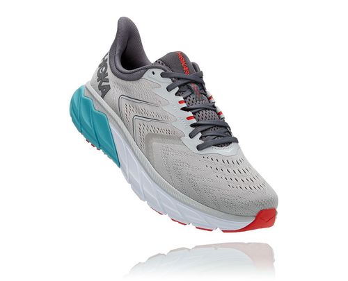 Hoka One One Herre Arahi 5 Supportive Road Løpesko Harbor Mist/Aquarelle Norge-03STU